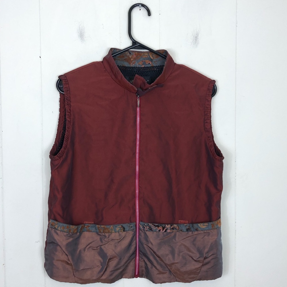 Vintage Satin Vest Sz M